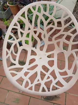 4 Sillas Diseño Exterior Beige