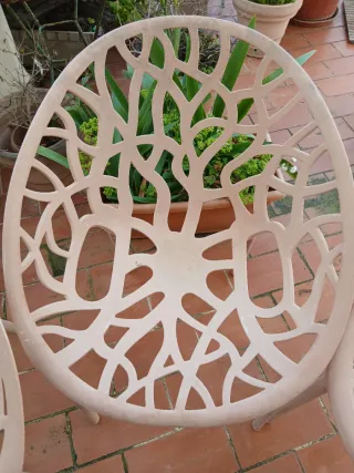 4 Sillas Diseño Exterior Beige