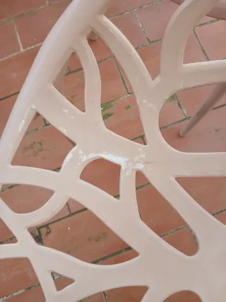 4 Sillas Diseño Exterior Beige