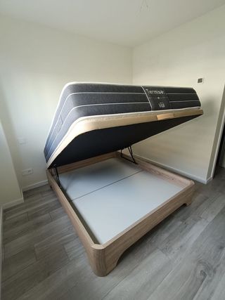 Colchones, viscoelasticos y muelles, Canapé madera