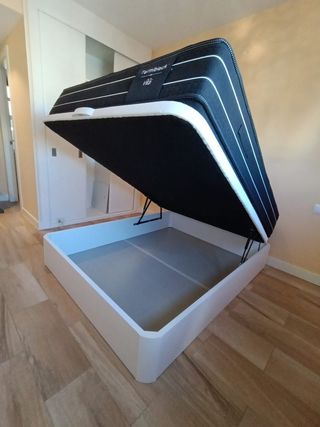 Colchones, viscoelasticos y muelles, Canapé madera