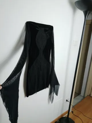Abito Goth Nero con pizzo