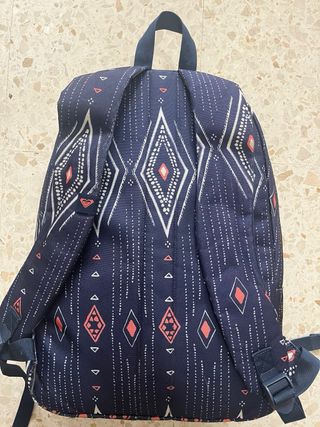 Mochila Roxy Clásica Azul y Rosa