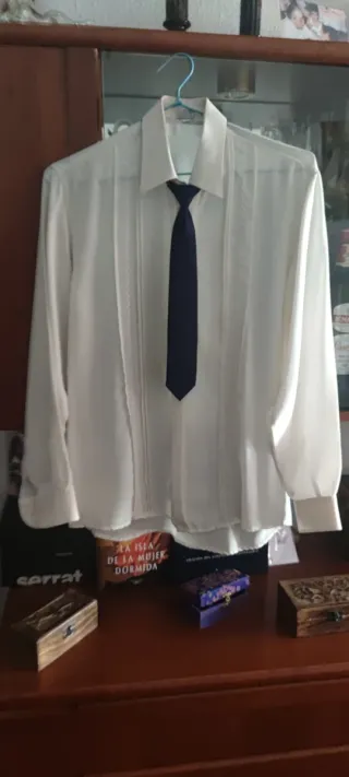 Traje de comunión azul marino
