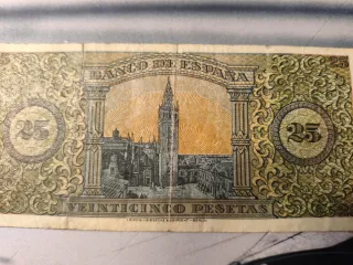 Billete 25 Pesetas España 1938