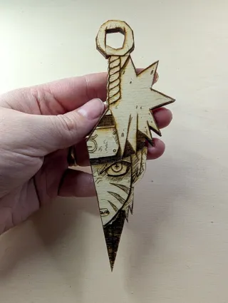 Segnalibro Naruto in legno artigianale