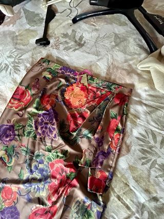 Falda Larga Estampada Flores