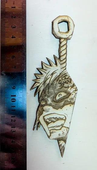 2 Segnalibri Naruto in Legno