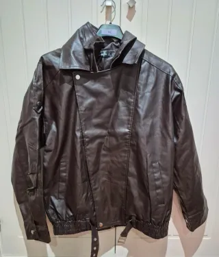 Chaqueta Biker Marrón Talla XL