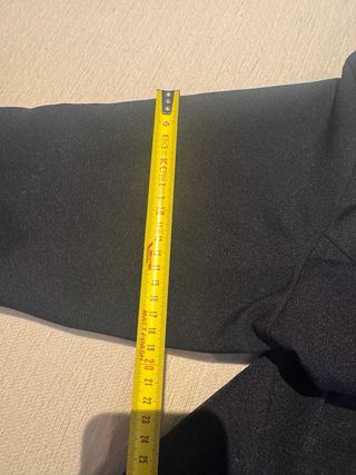 Traje de flamenca negro volantes ralla 46