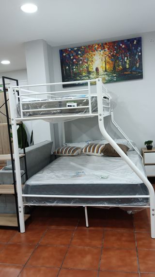 Litera Matrimonio Metal Blanca