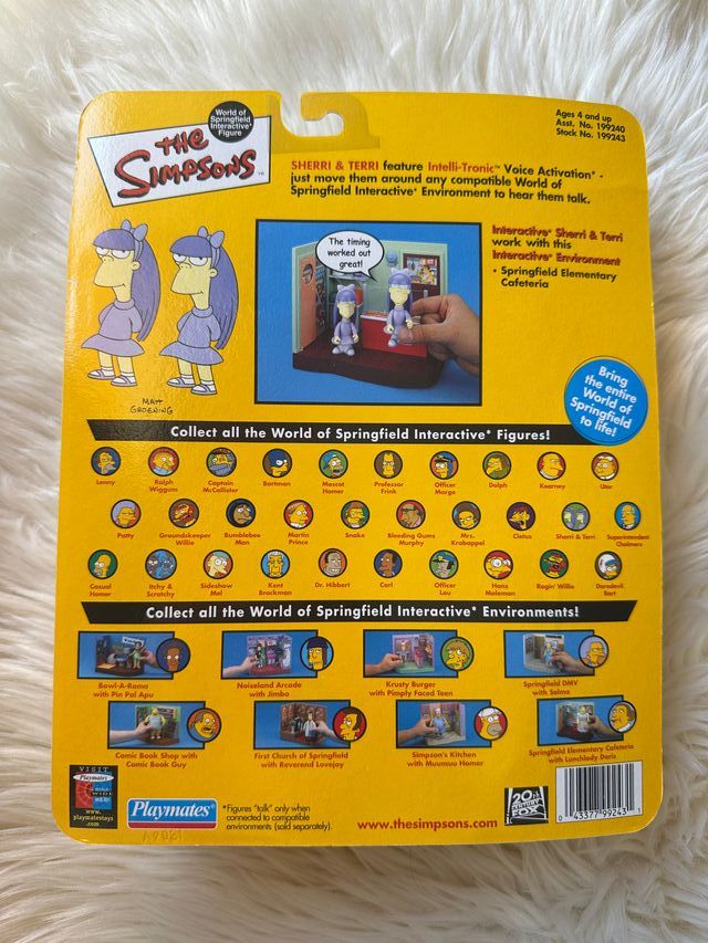 Figuras The Simpsons Sherri y Terri Vintage