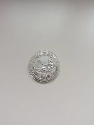 5 Pesetas España 1870