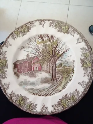 Juego 12 Platos Porcelana Inglesa