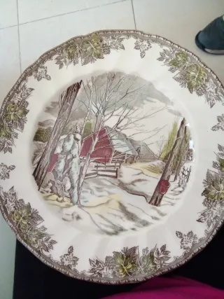 Juego 12 Platos Porcelana Inglesa