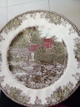 Juego 12 Platos Porcelana Inglesa