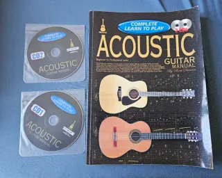 Pack Libros de aprendizaje de guitarra acústica.