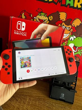 Nintendo Switch OLED Edición Mario Roja + obsequio