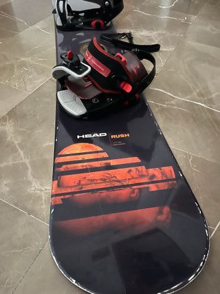 Tabla Snowboard HEAD RUSH 160cm + Fijaciones