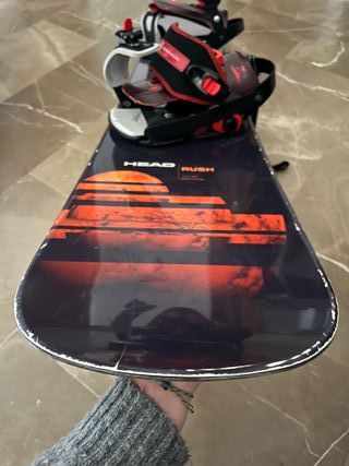 Tabla Snowboard HEAD RUSH 160cm + Fijaciones