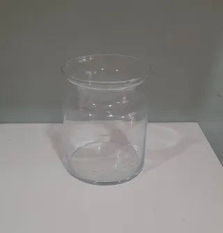 Lote 21 piezas cristal jarrones transparentes