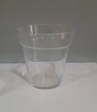 Lote 21 piezas cristal jarrones transparentes