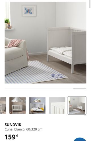 Cuna IKEA Sundvik Blanca