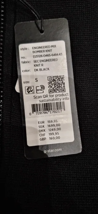 Chaqueta G-Star RAW Negra Hombre