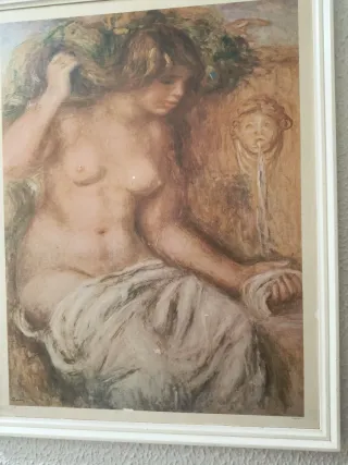 Réplica Cuadro Renoir Papel Beige Marrón