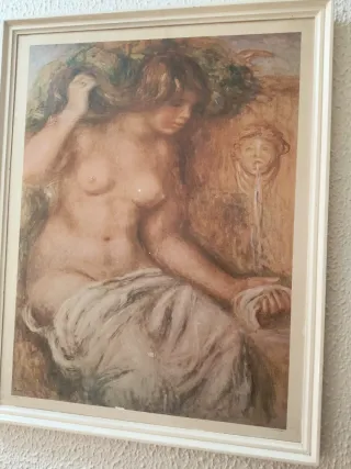 Réplica Cuadro Renoir Papel Beige Marrón