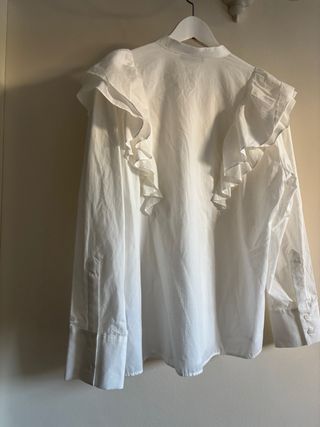 Camisa Zara Volantes Talla L