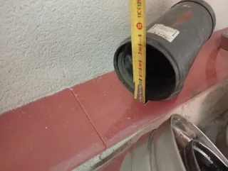 Tubo chimenea gasoil metal/plástico