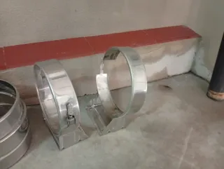 Tubo chimenea gasoil metal/plástico