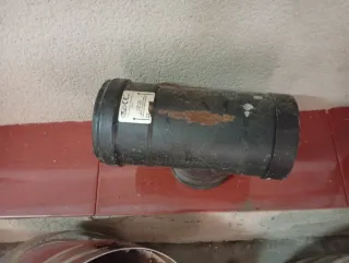 Tubo chimenea gasoil metal/plástico