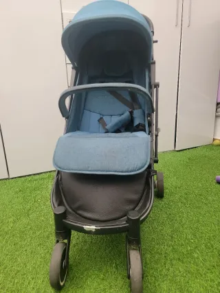 Carrito de bebé plegable azul