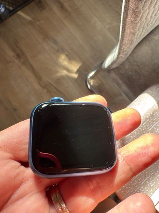 Apple Watch Serie 7 Azul Correa Negra