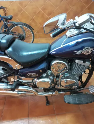 Moto Daelim 125cc Cruiser Azul/Plata