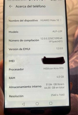 Huawei Mate 10 64GB Negro