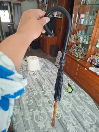 Bastón artesanal verde