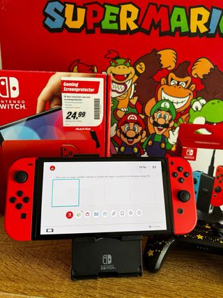 Nintendo Switch OLED COLECCION MARIO + mando pro
