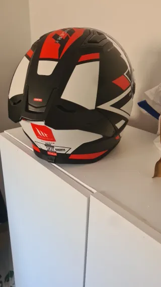 Casco MT Helmets Talla M Negro/Blanco
