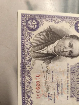 Billete 25 Pesetas España 1946
