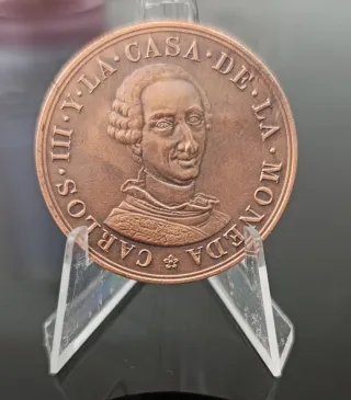 Medalla cobre Carlos III FNMT