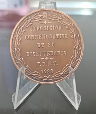 Medalla cobre Carlos III FNMT