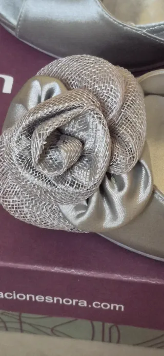 Conjunto Bolso y Zapatos Fiesta Plata