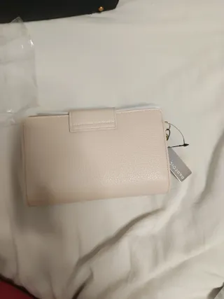 Bolso de mano beige