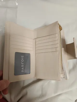 Bolso de mano beige