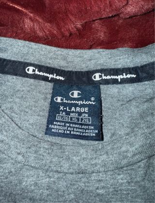 Camiseta Champion Gris Talla XL