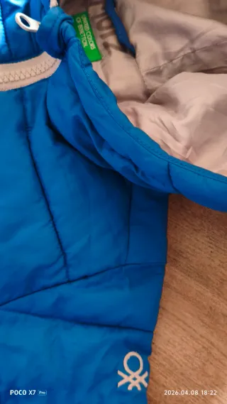 Chaqueta United Colors of Benetton Azul/Naranja