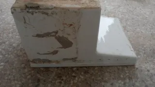 Lavadero de ropa blanco porcelana